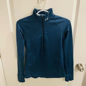 Under Armour Women's Teal Quarter-Zip Sweatshirt